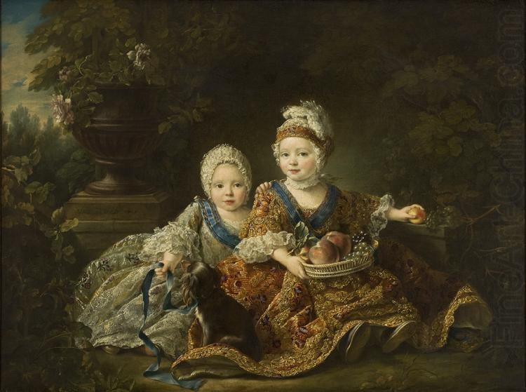 Francois-Hubert Drouais Duke of Berry and the Count of Provence at
